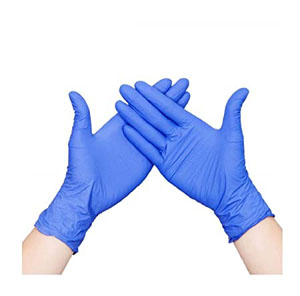 Vinyl Gloves - Blue Light Powder - Size Large - Pack of 100